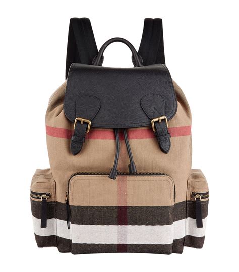 burberry backpack black nylon|burberry small canvas check backpack.